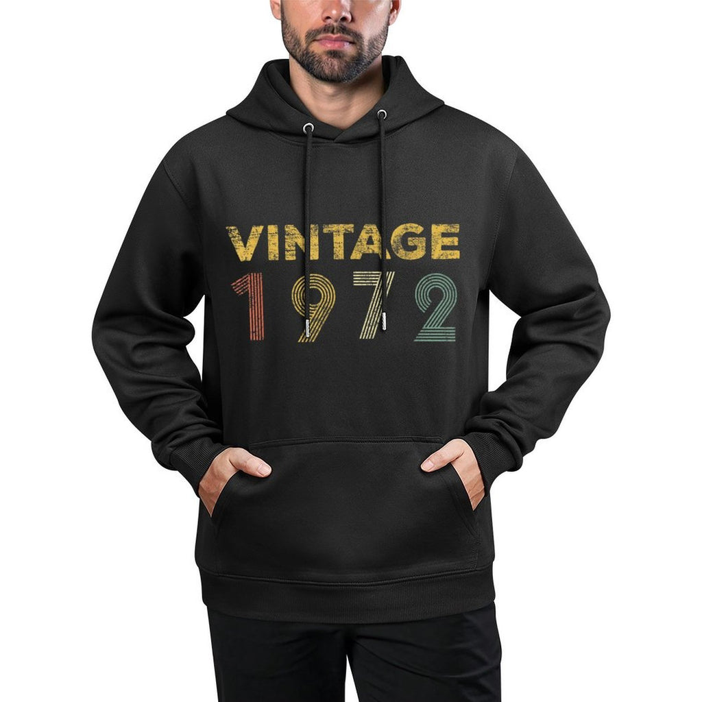 50 Year Old Gifts Vintage 1972 Limited Edition 50th Birthday Shape Retention Hoodie