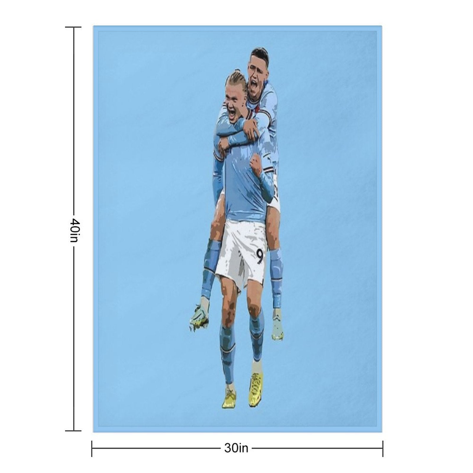 Halaand + Foden Quick-dry Throw Blanket