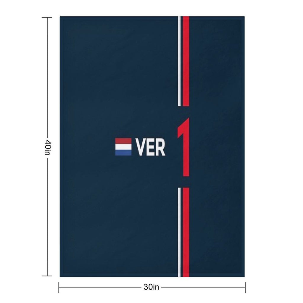 F1 2022 - #1 Verstappen Velvety-soft Throw Blanket