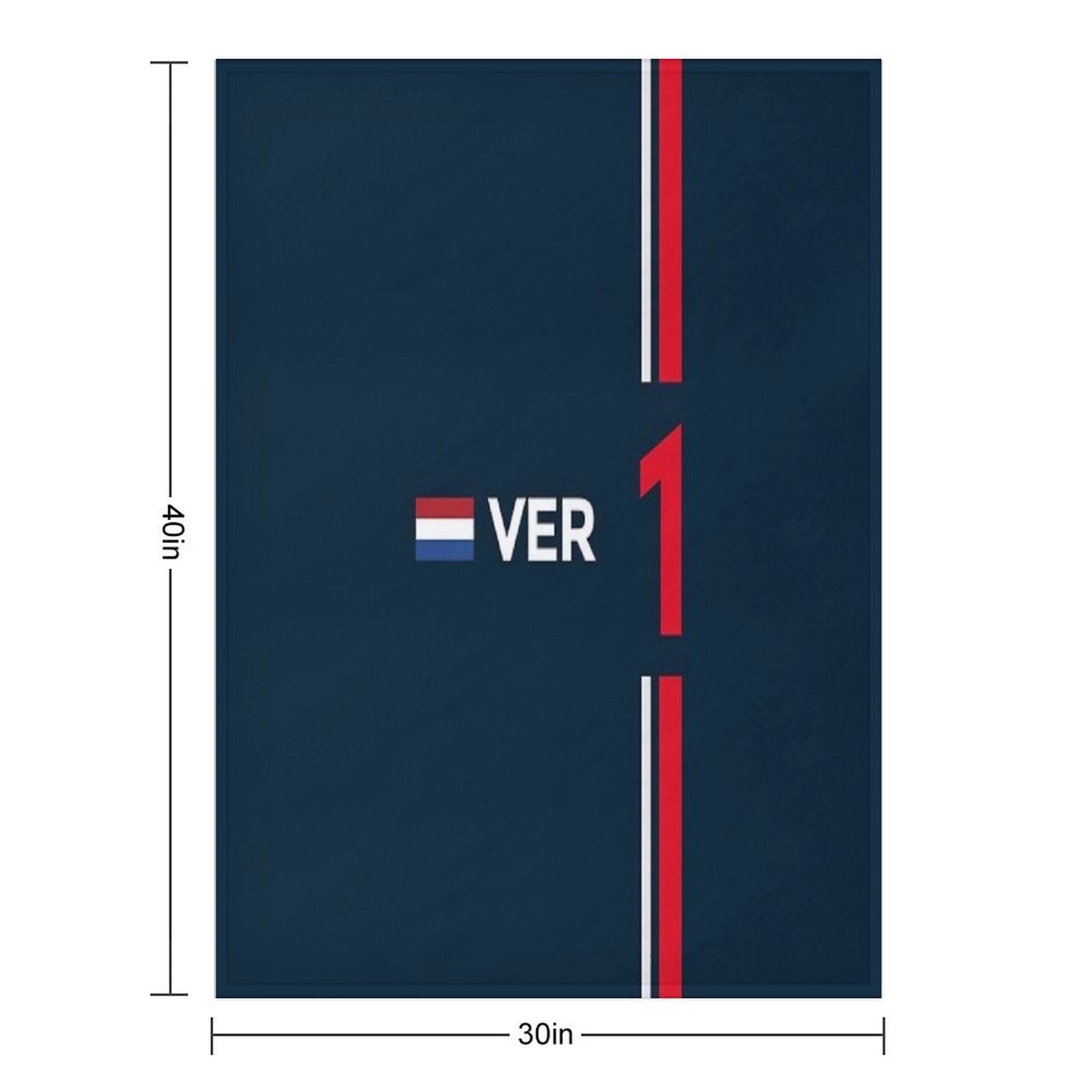 F1 2022 - #1 Verstappen Velvety-soft Throw Blanket