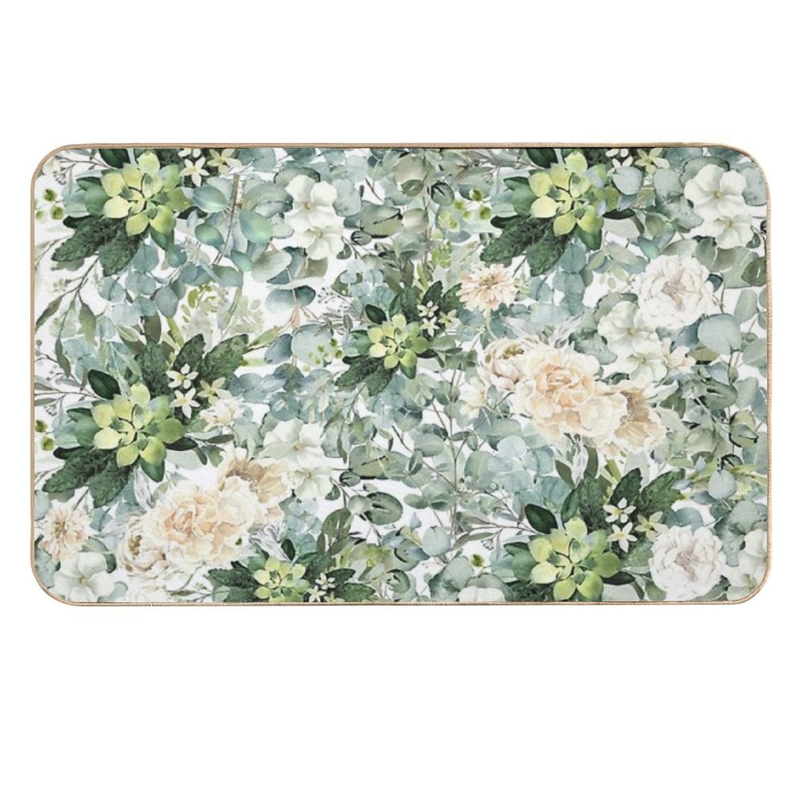Foliage Burst  Easy To Clean Bath Mat
