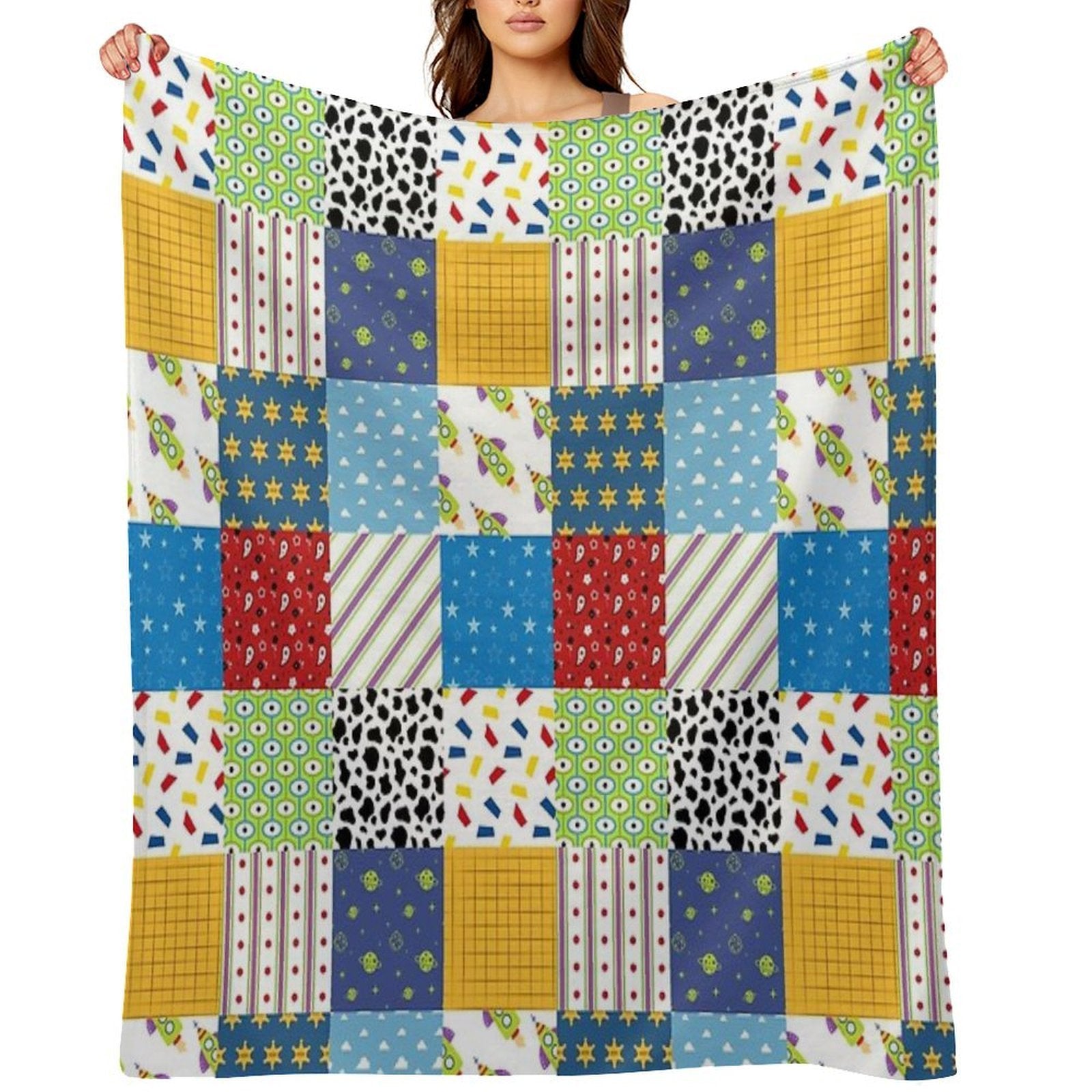 Andy's Room Quilt Eco-conscious Throw Blanket