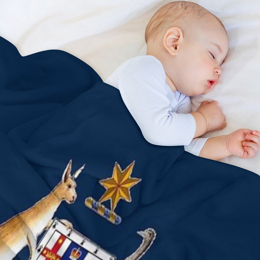 Australian Coat of Arms Machine-washable Throw Blanket
