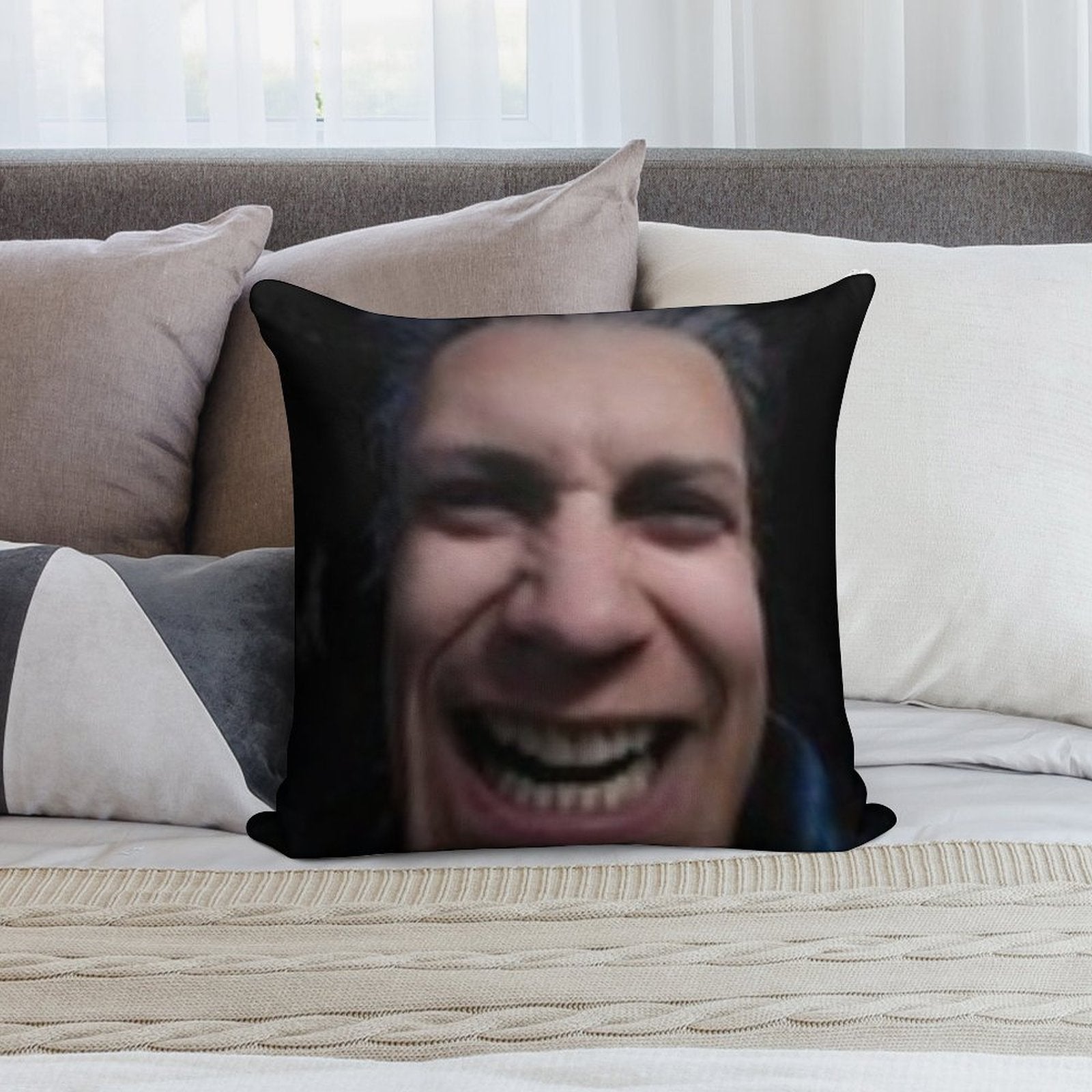 Cursed Vergil Soft Multiple Sizes Throw Pillow