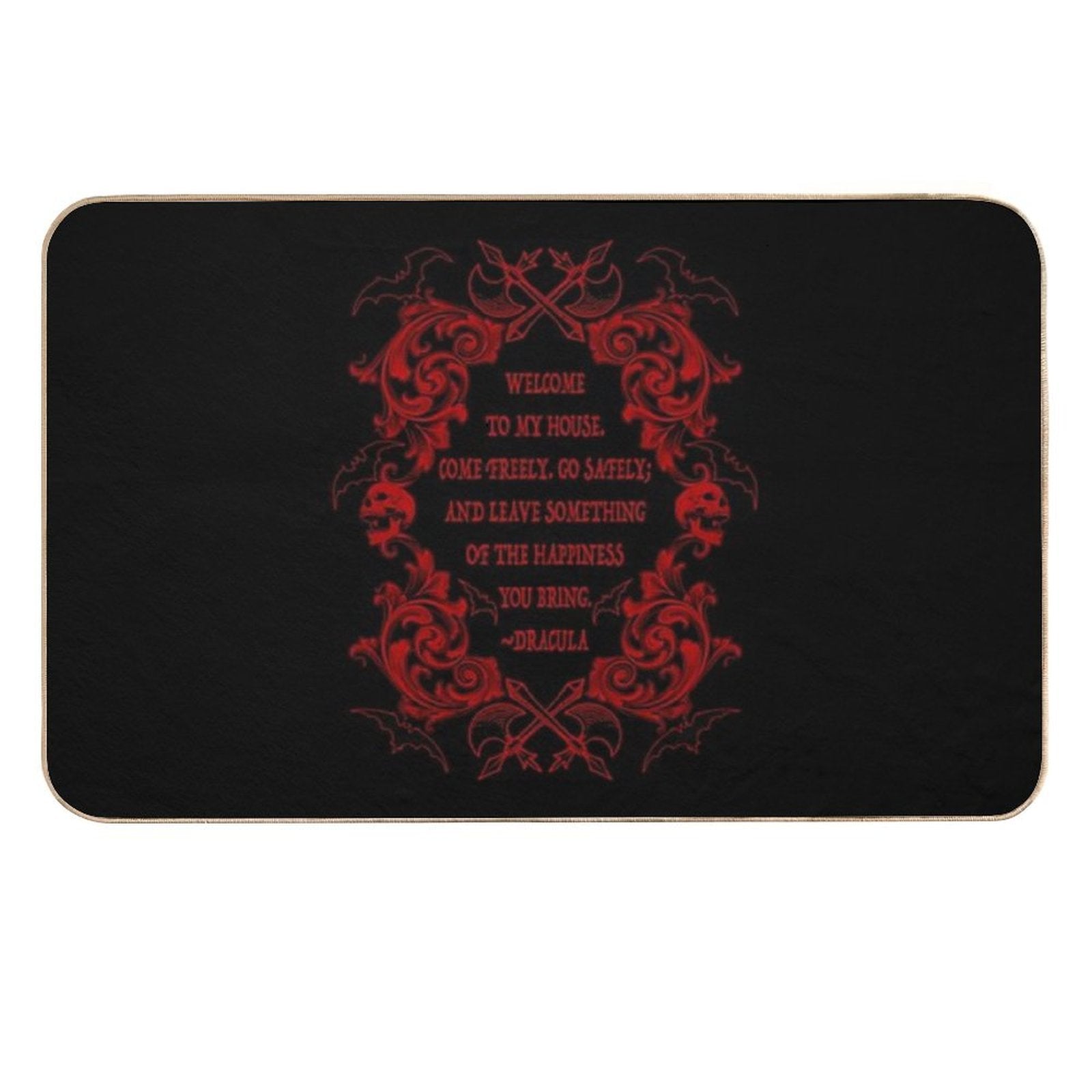 Dracula Quote  Pet-Safe Bath Mat