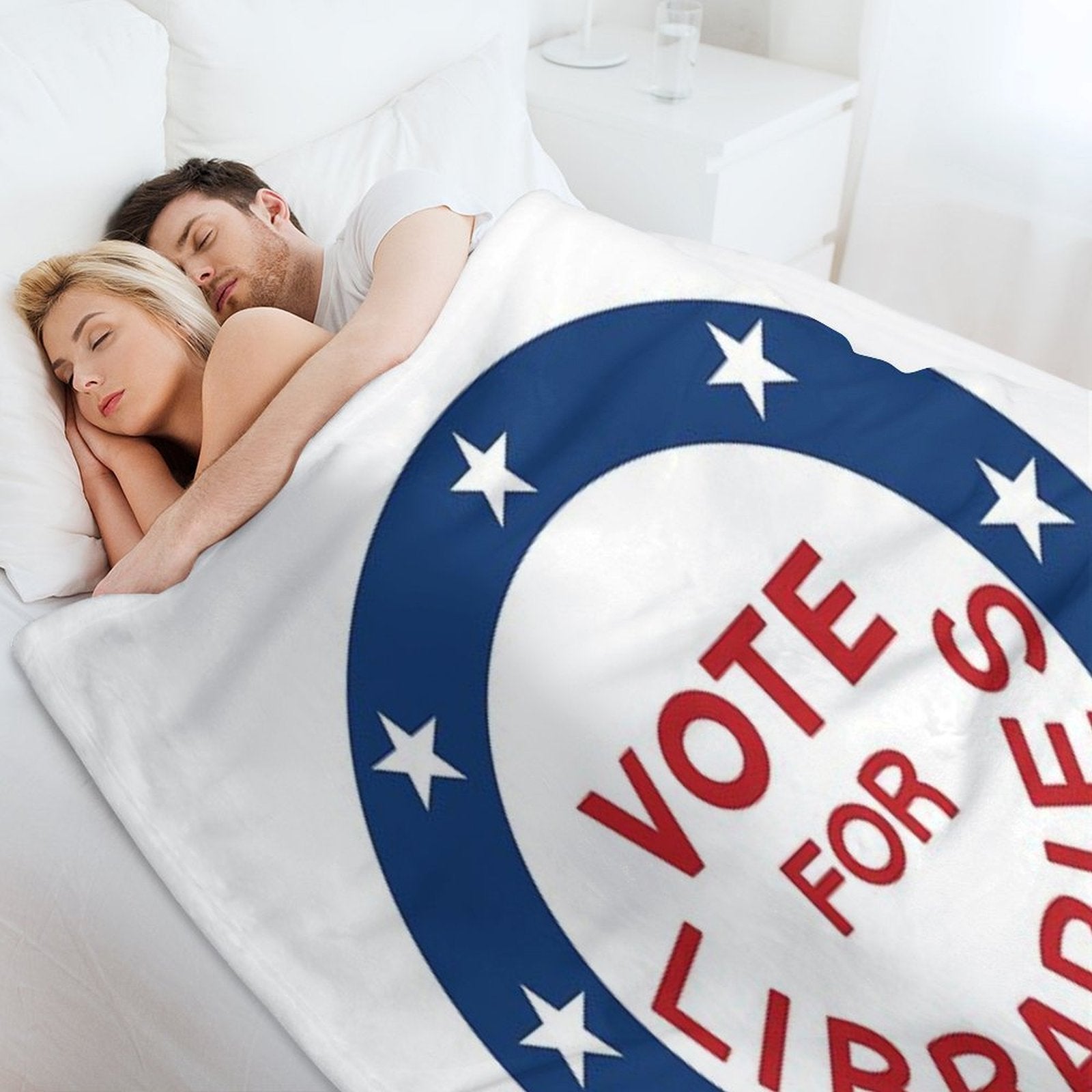 Vote for Libraries Sustainable Throw Blanket