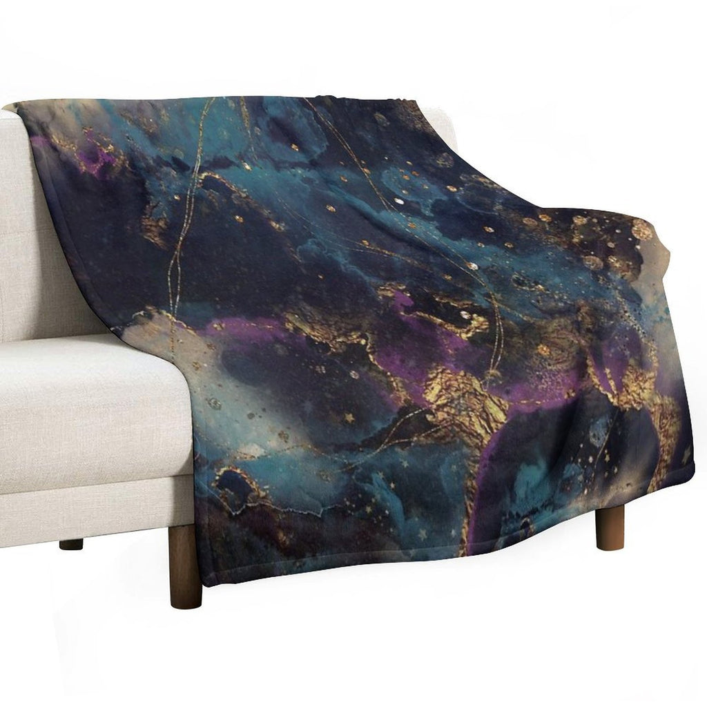 Abstract Stardust Galaxy Anti-pilling Throw Blanket