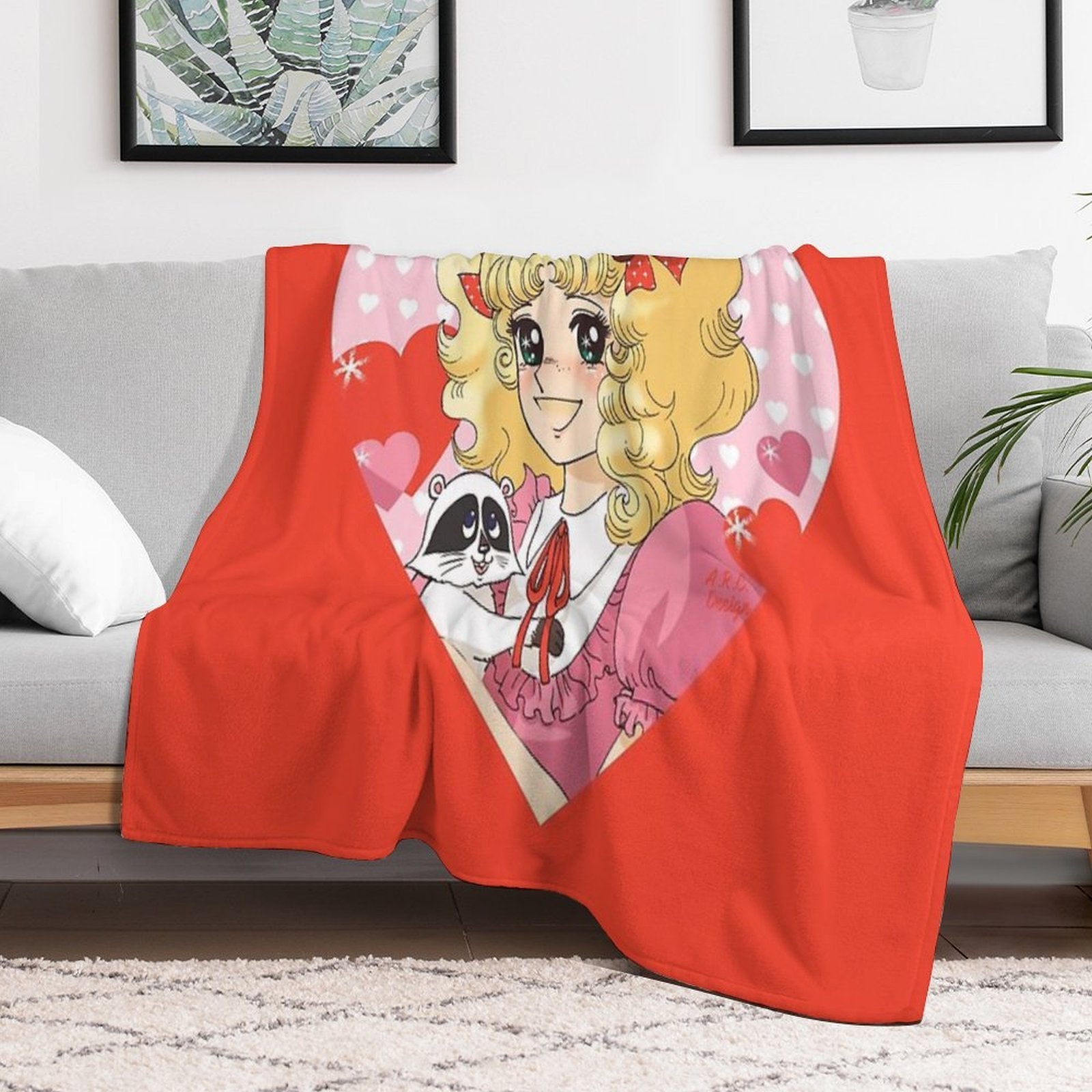 Candy Candy Travel-friendly Throw Blanket