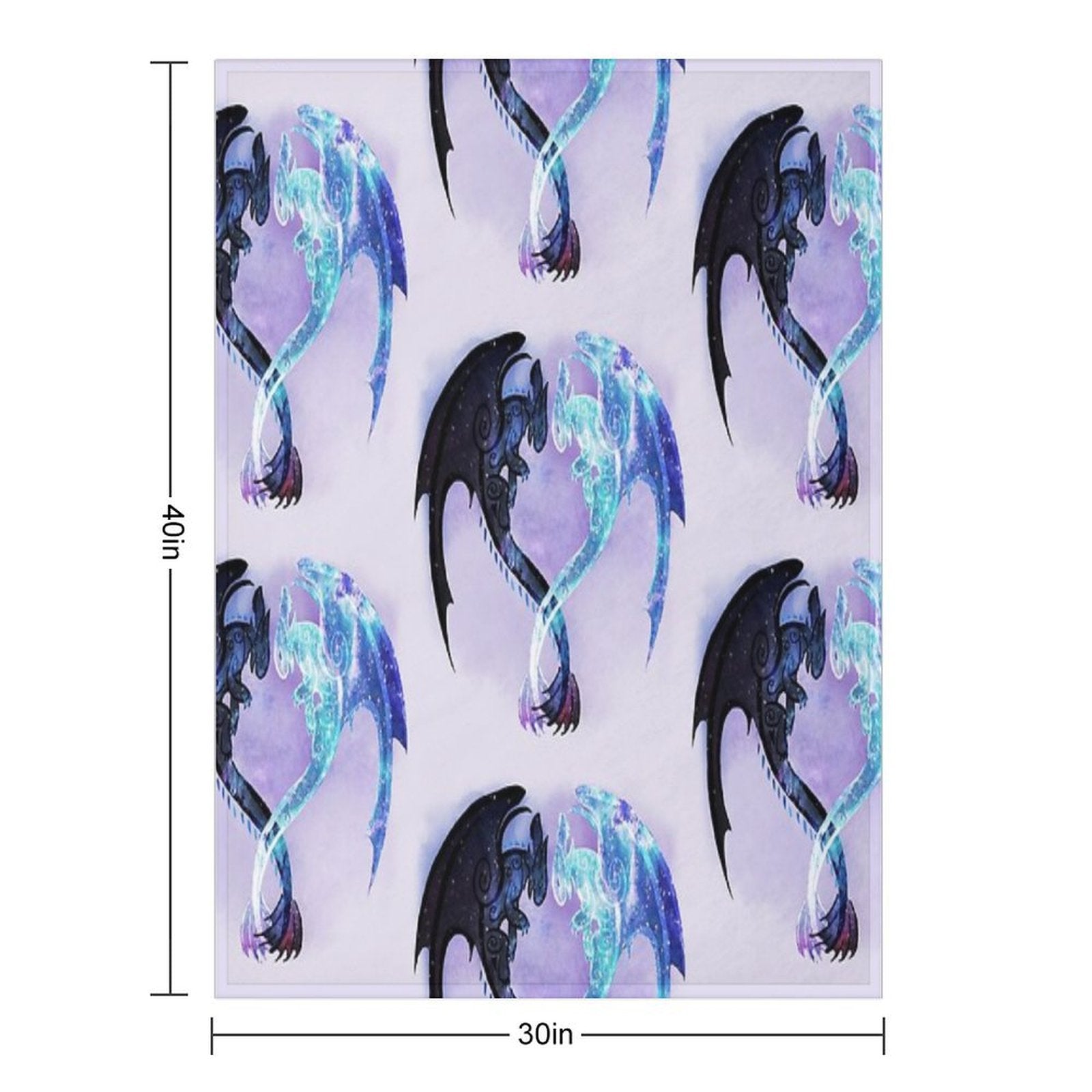 Dragon Heart Toothless And Light Fury Gift-ready Throw Blanket