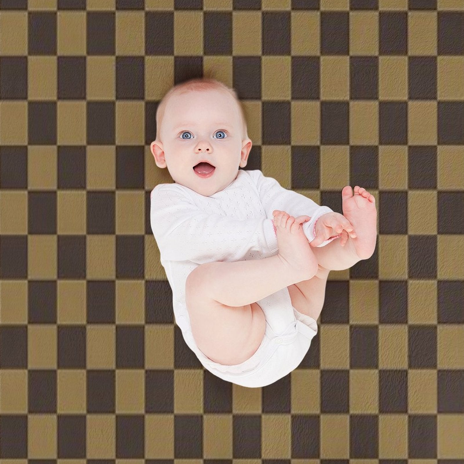 Stylish Checkered Pattern Small Squares Velvety-soft Throw Blanket