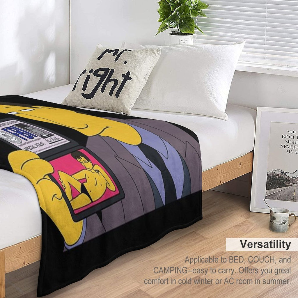 Agent Mulder FBI Eco-conscious Throw Blanket
