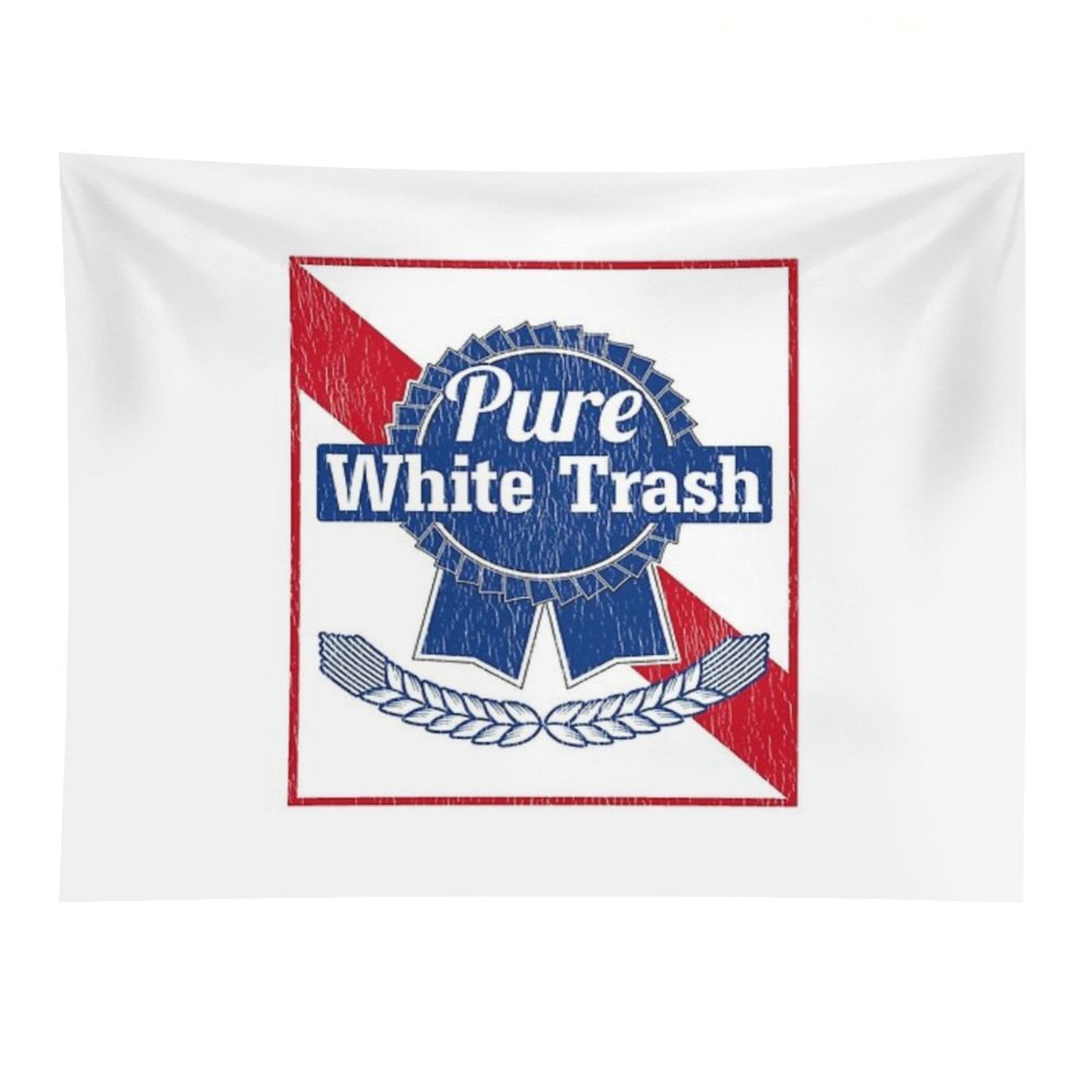 Funny Redneck Gift, Pure White Trash Tapestry