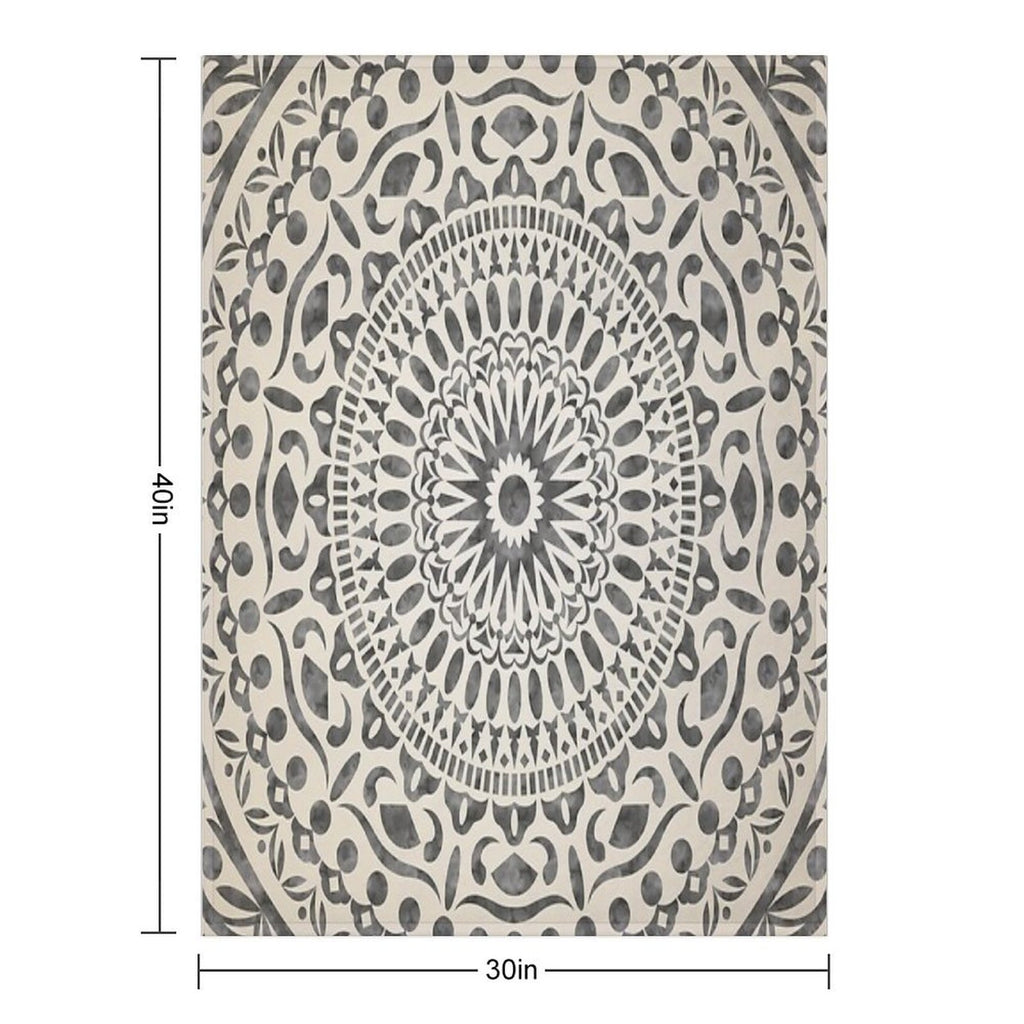 Watercolor Mandala Mandala5w Versatility Throw Blanket