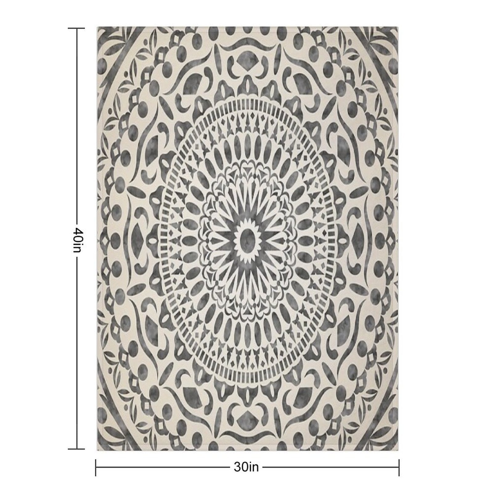 Watercolor Mandala Mandala5w Versatility Throw Blanket