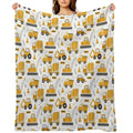 Construction Trucks Lightweight Throw Blanket