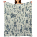 Beings And Creatures Travel-friendly Throw Blanket