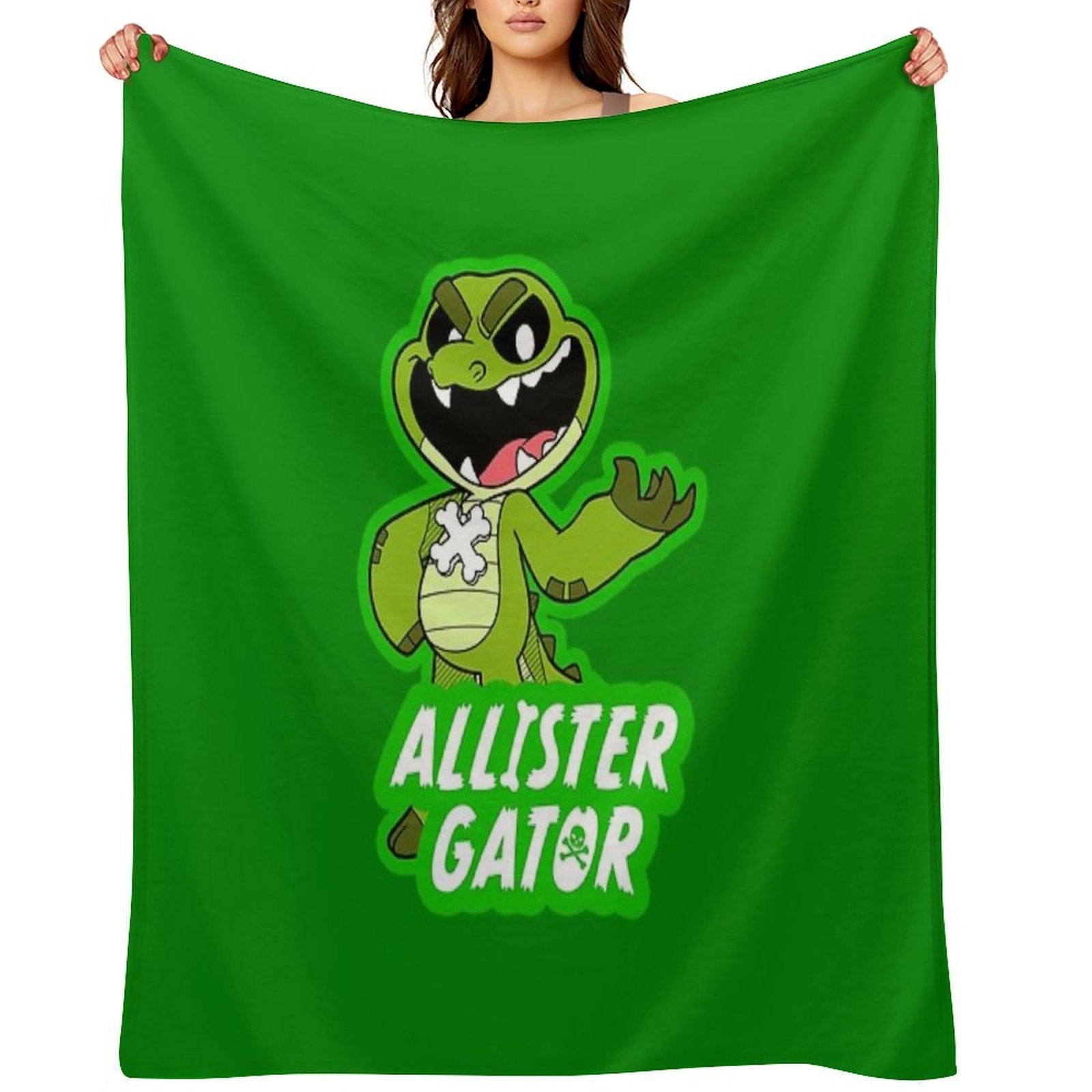 Allister Gator Shrink-resistant Throw Blanket