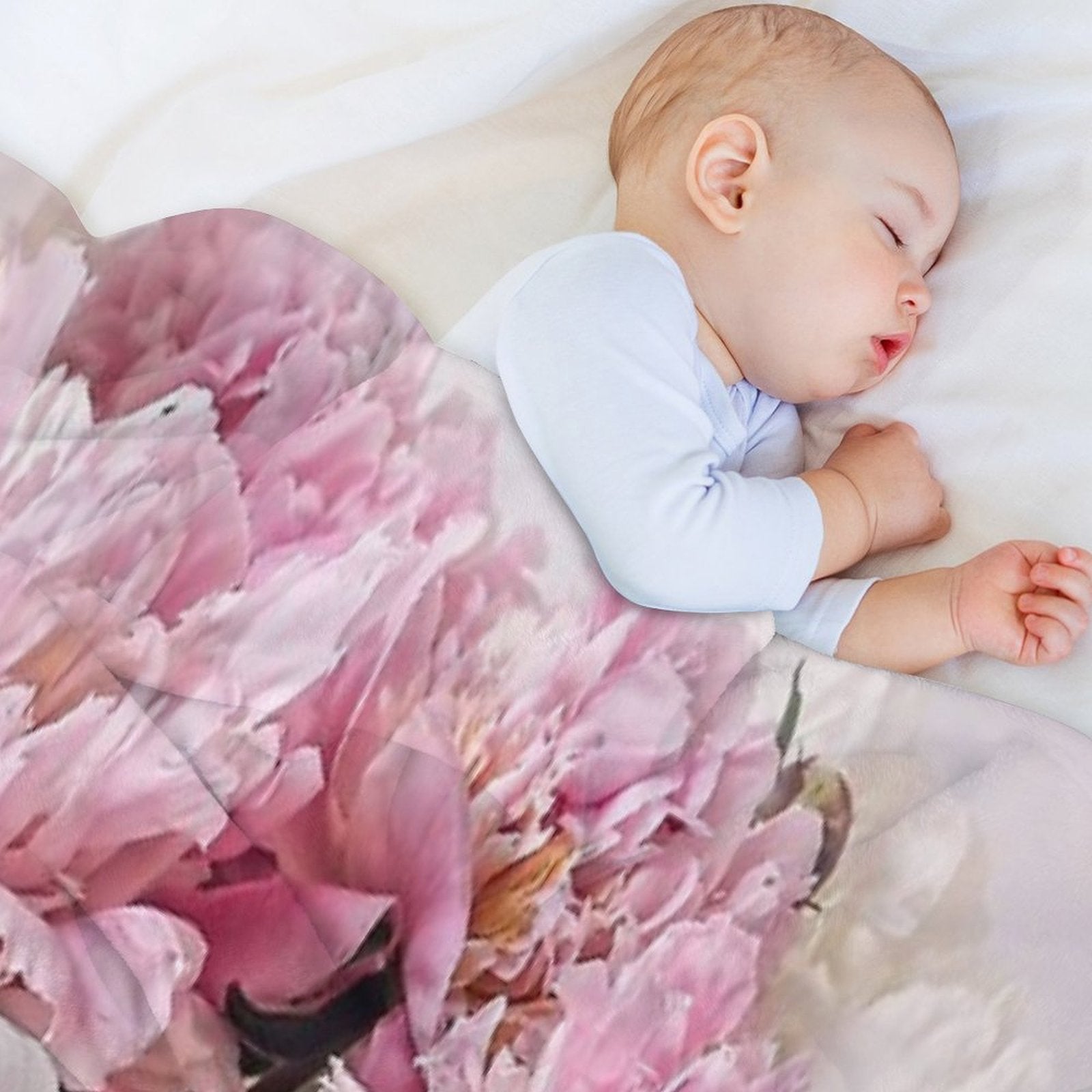 Peonies All-season Throw Blanket