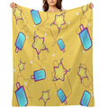 Kingdom Hearts Seasalt And Paopu Pattern Wrinkle-free Throw Blanket
