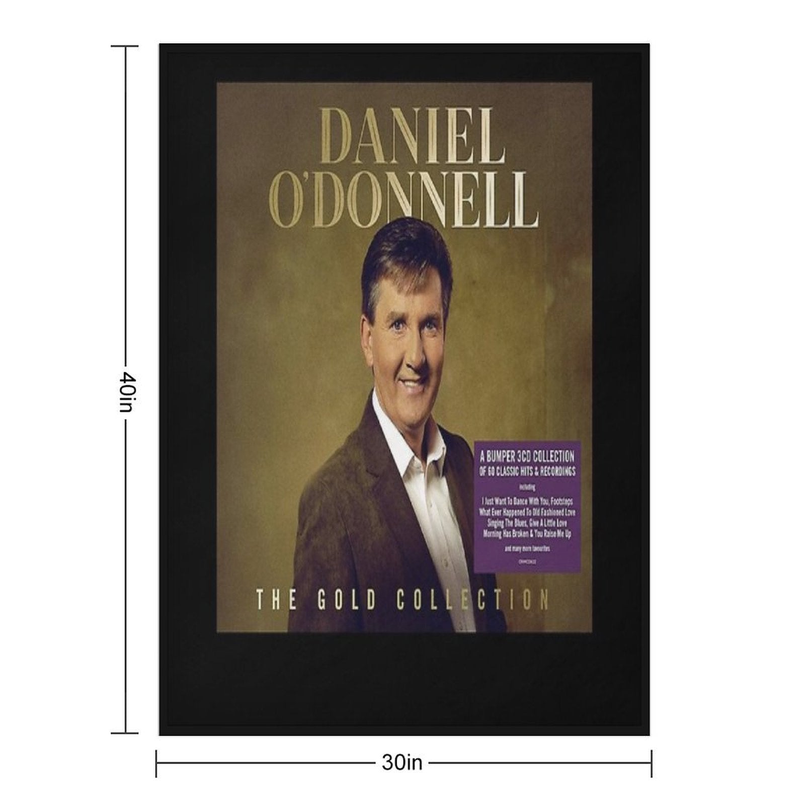 Daniel O'Donnell Gold Collection Plush Throw Blanket