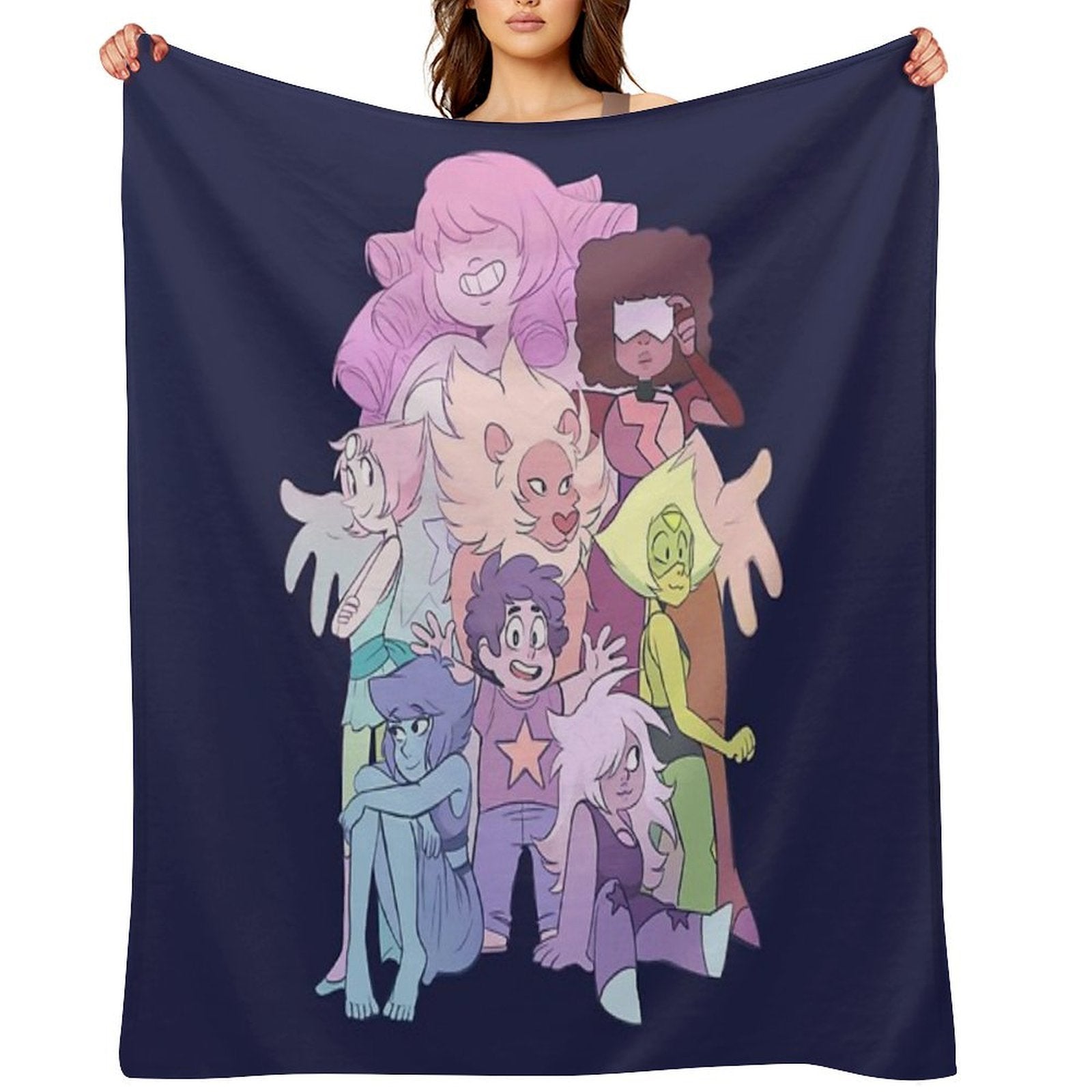 We Are The Crystal Gems Wrinkle-free Throw Blanket