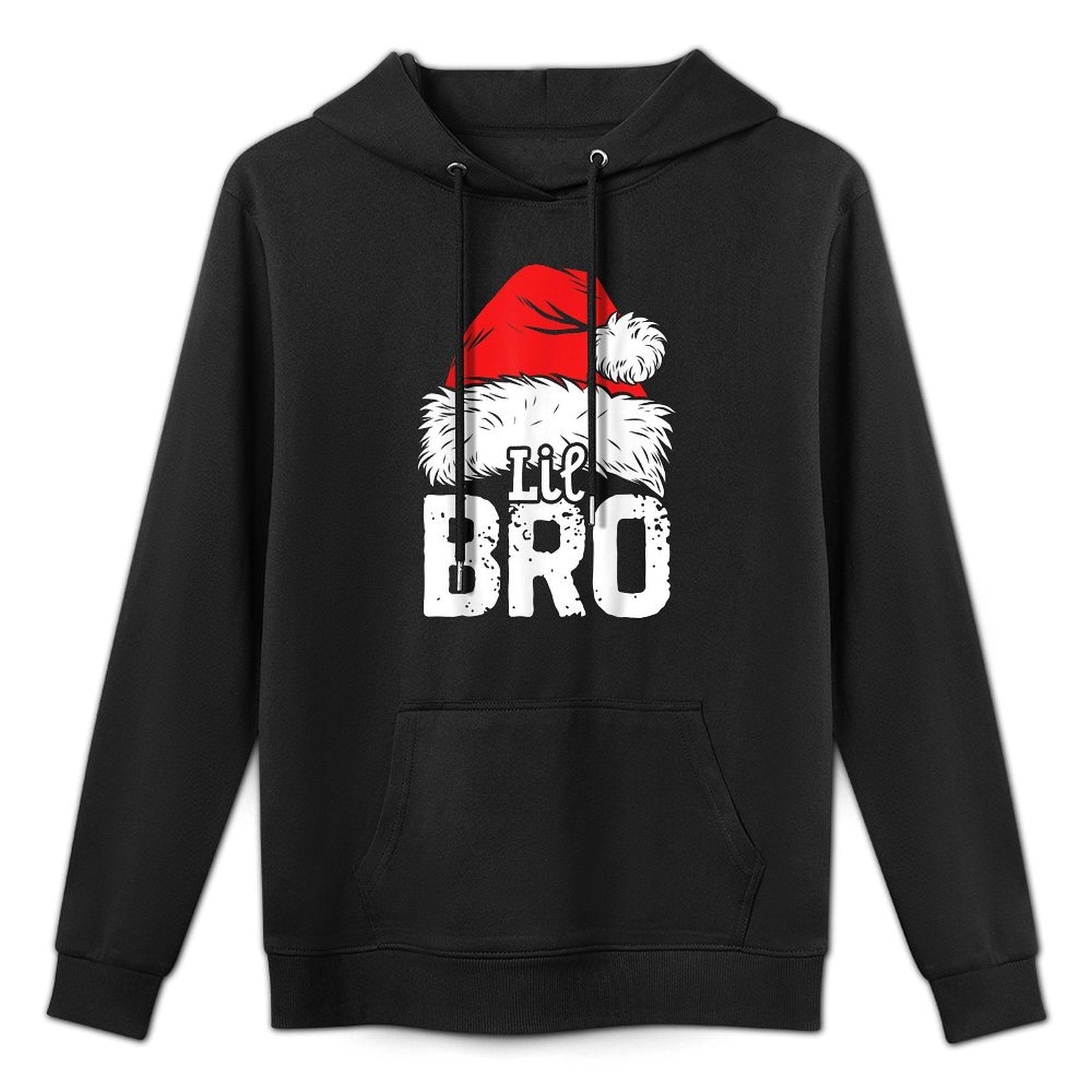 Little Brother Santa Christmas Family Matching Pyjamas Xmas Customizable Surface Hoodie