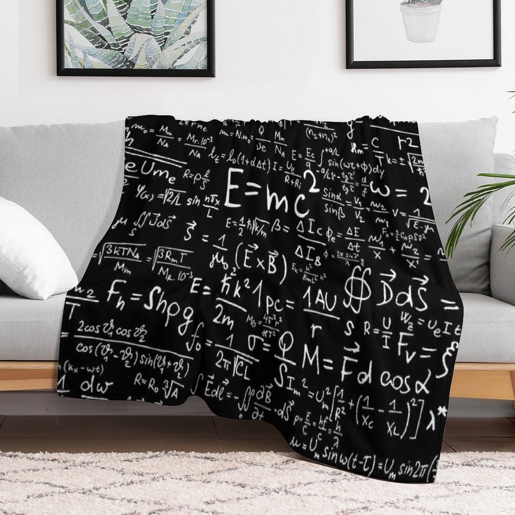 Physics Equations Comfort Throw Blanket