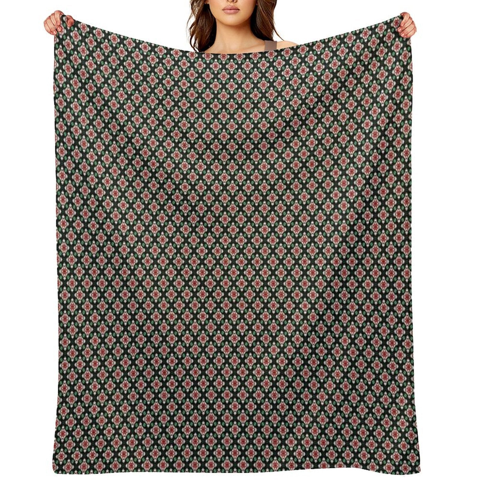 Earth Tones Wild Tiered Diamonds All-season Throw Blanket