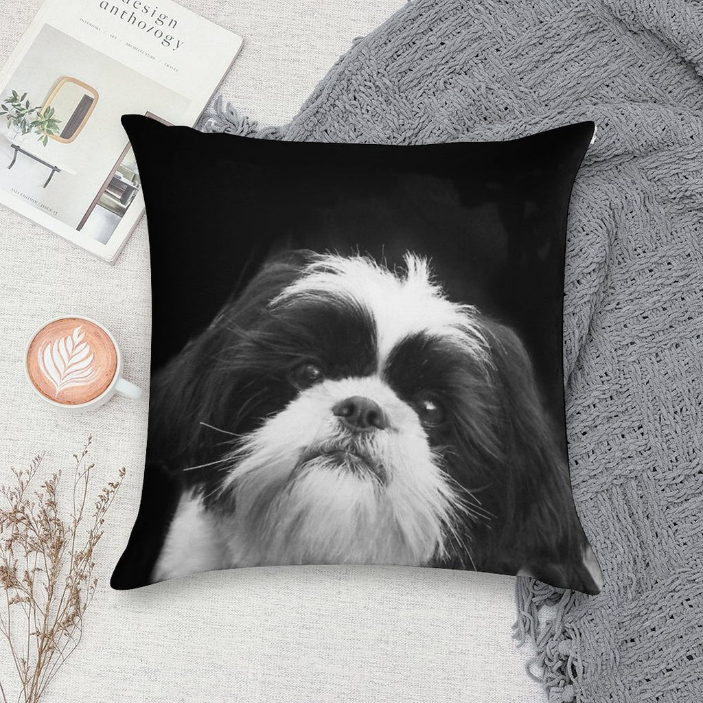Shih Tzu Dog Soft Easy Maintenance Throw Pillow