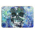 Blue Mandala Candy Skull Art  High-Traffic Bath Mat