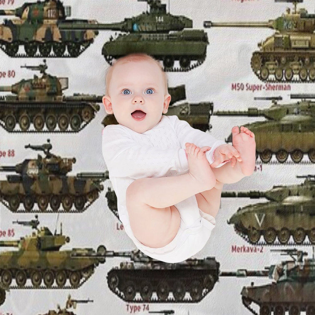 Cold War Main Battle Tanks Travel-friendly Throw Blanket