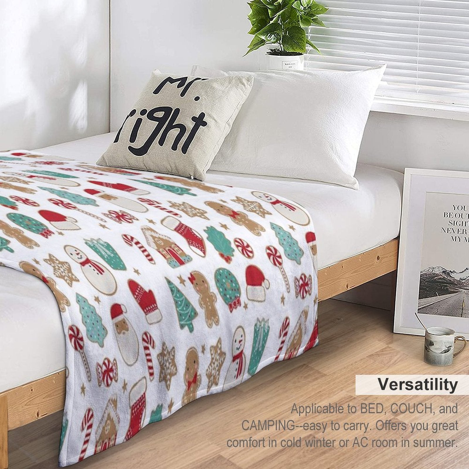 Christmas Cookies Durable Throw Blanket