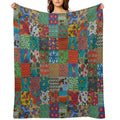 Patch Work Premium Throw Blanket