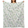 Koala And Eucalyptus Pattern Shrink-resistant Throw Blanket