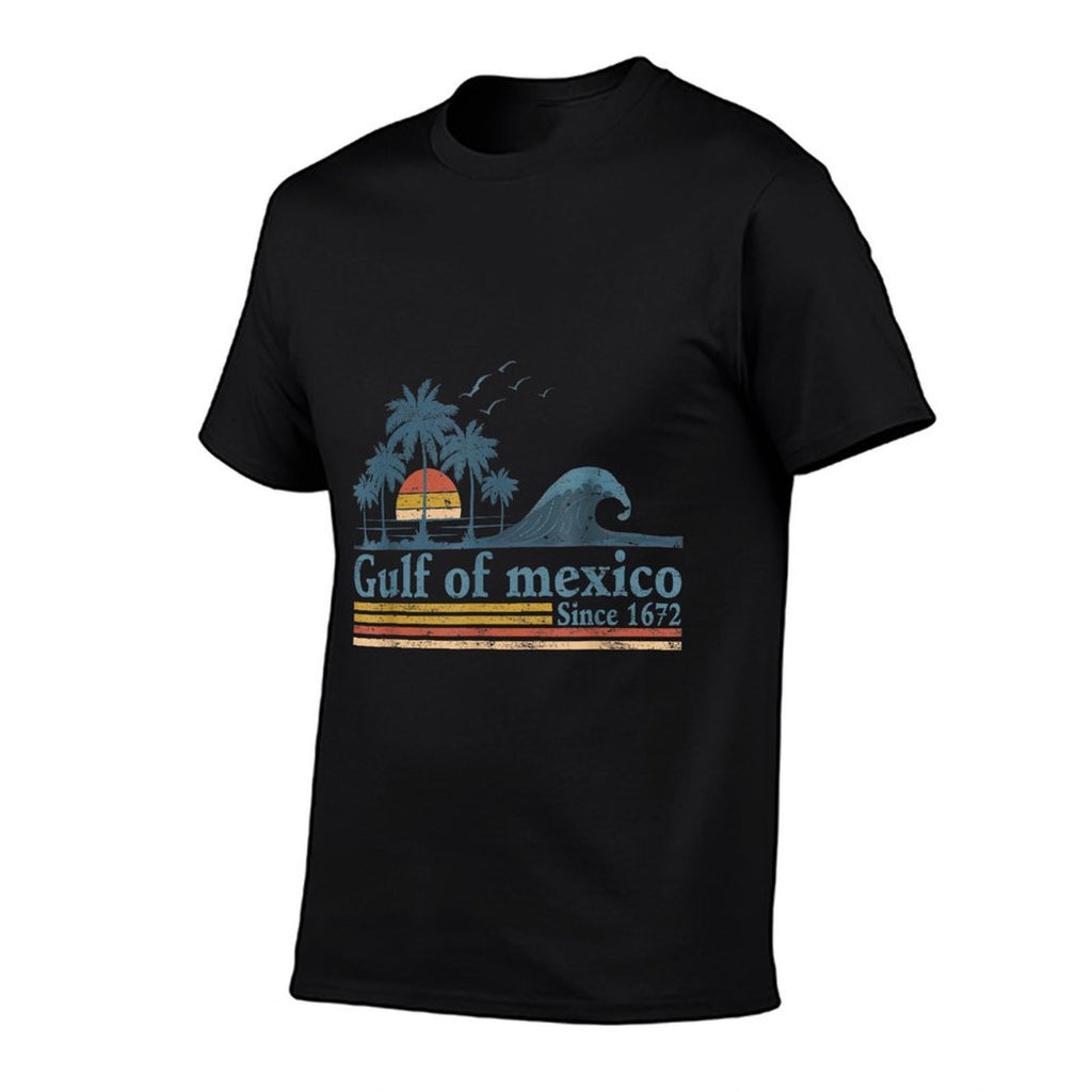 Retro Gulf of Mexico Since 1672 Beach Gulf Of Mexico Forever  Slim-fit Cut T-Shirt