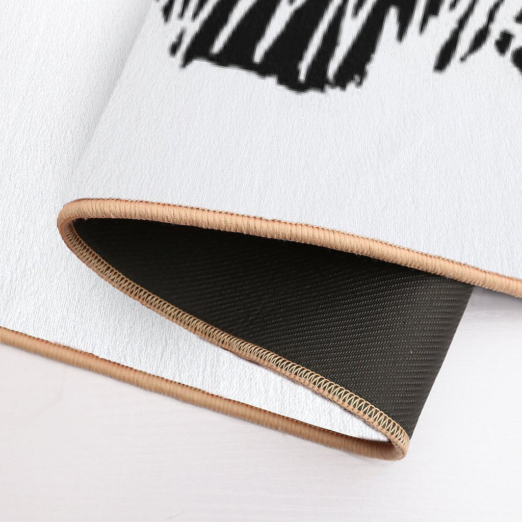 The Girl And Mountains  Toxin-Free Bath Mat