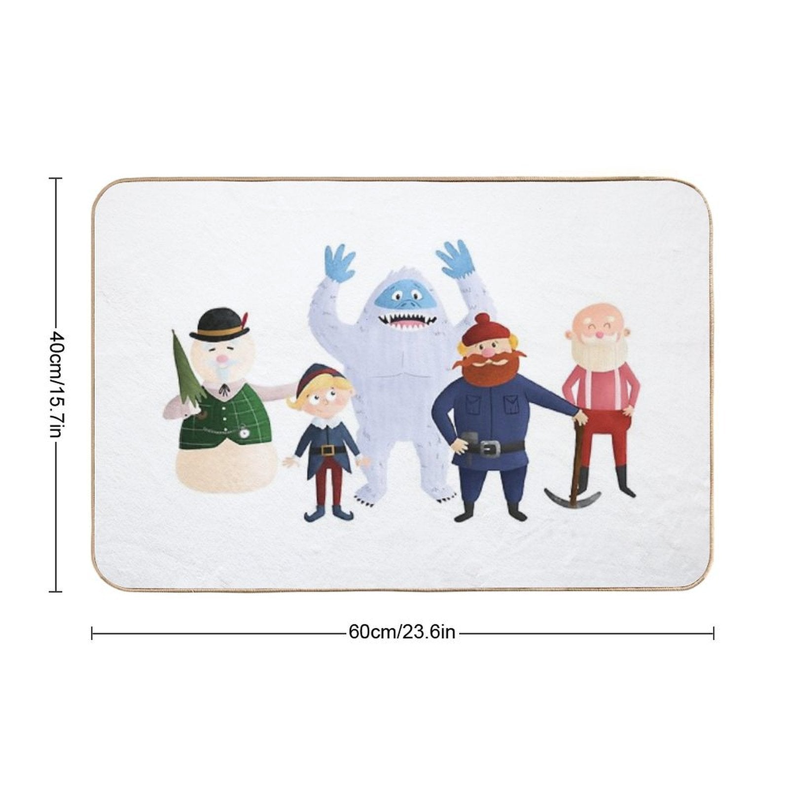 Classic Rudolph 2016  Odorless Bath Mat