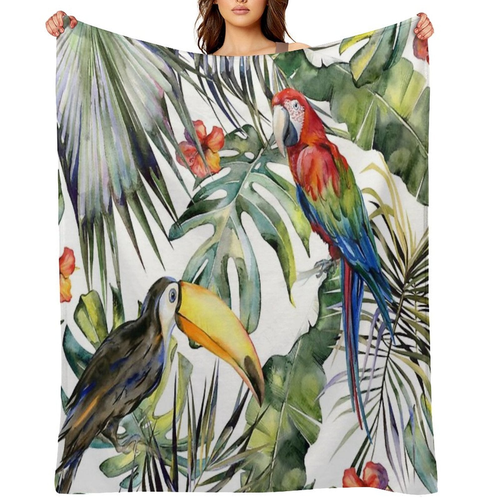 TROPICAL JUNGLE Versatility Throw Blanket