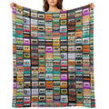 Cassette Tape Velvety-soft Throw Blanket