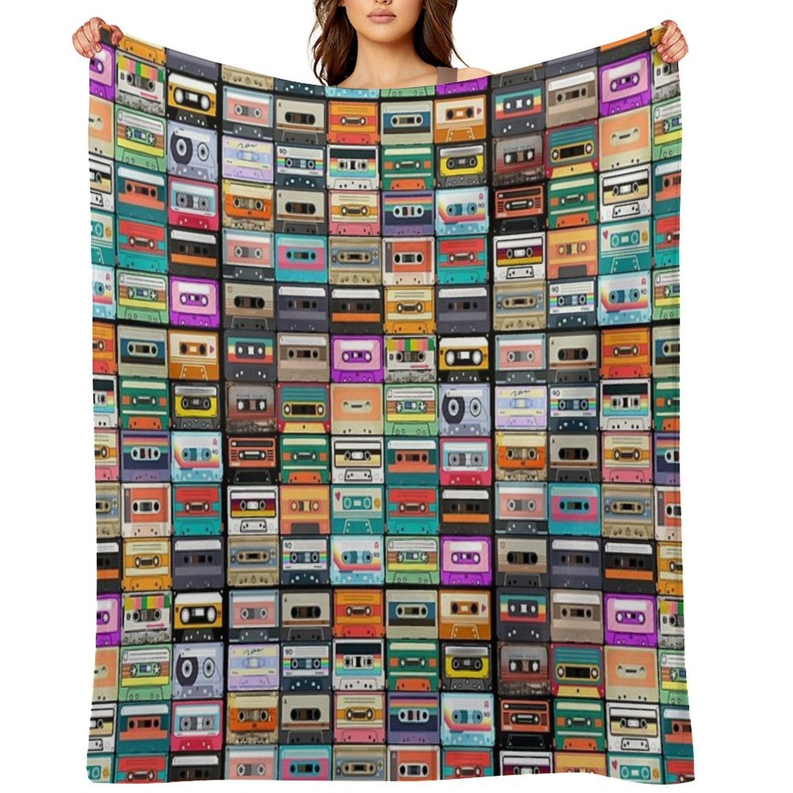 Cassette Tape Velvety-soft Throw Blanket