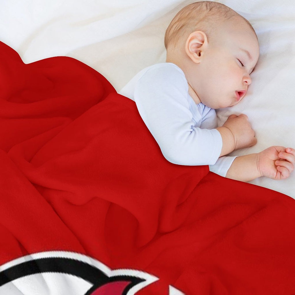 Devils Logo Plush Throw Blanket