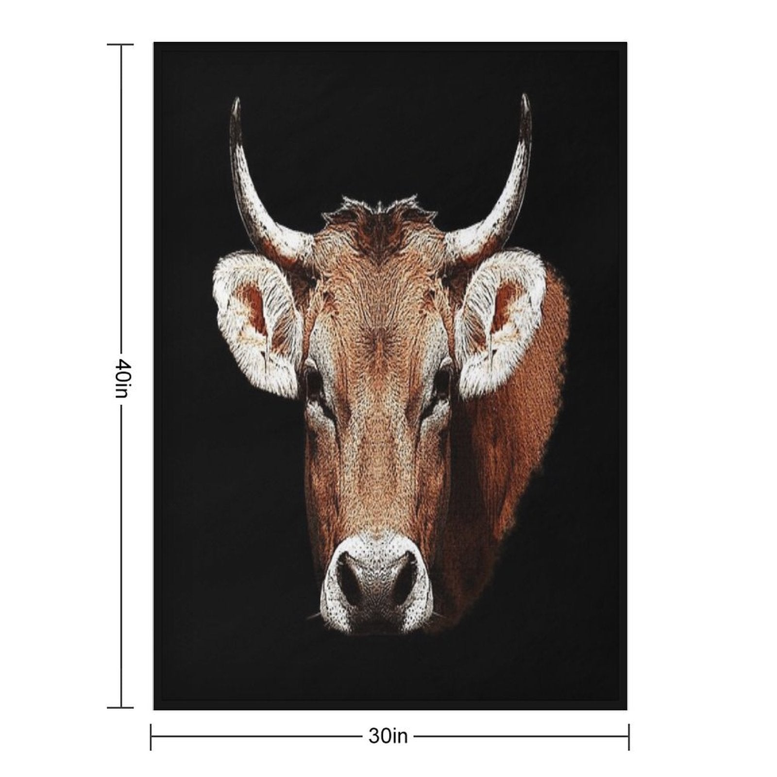 Cow Beige Rustic Country Animals Farm Animals Cute Animal Designs Girls Wrinkle-free Throw Blanket
