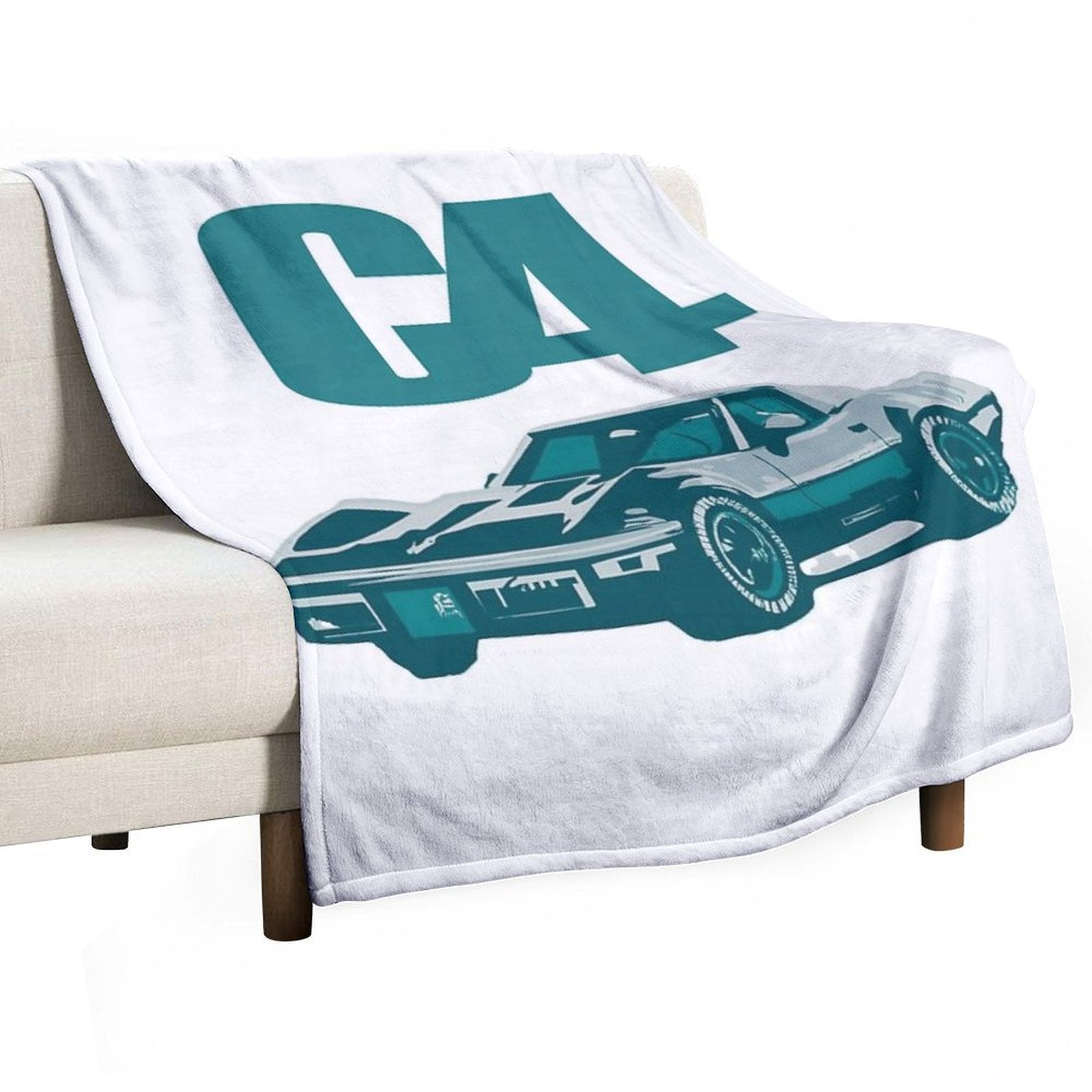 C4 Corvette Design Durable Throw Blanket