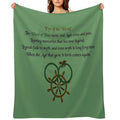 Thus Spins The Wheel of Time Easy Care Throw Blanket