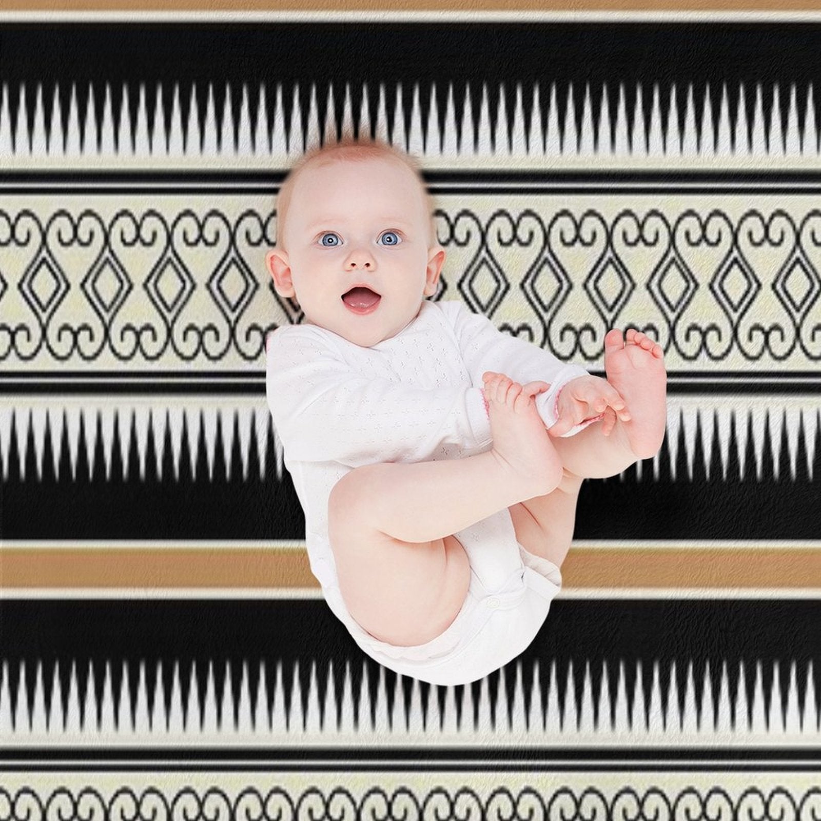 Tribal Seamless Pattern Multi-functional Throw Blanket