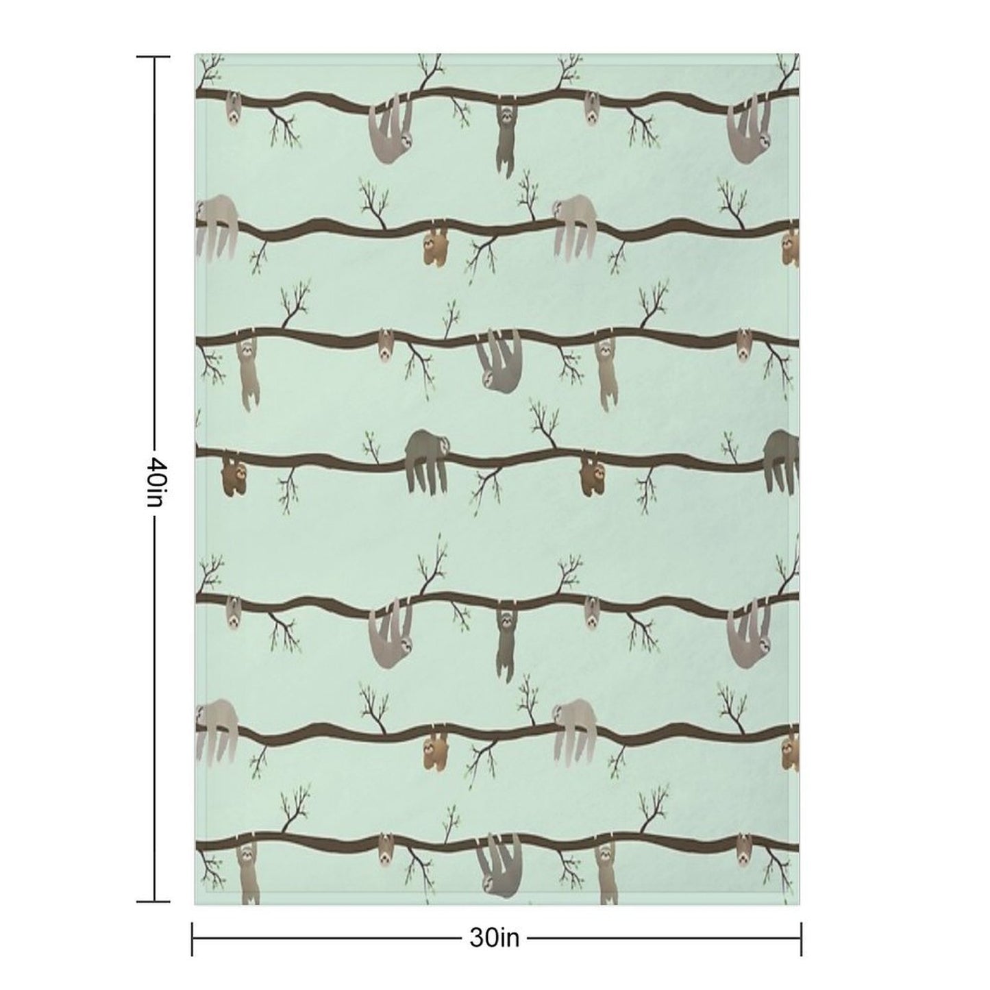 Sloths Plush Throw Blanket