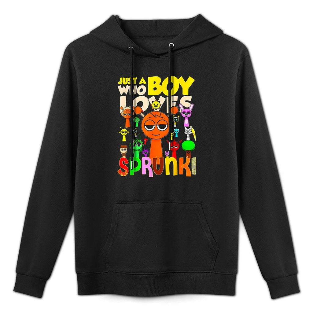 Just A Boy Who Love Spunk It's My Birthday Kids Colorfast Hoodie