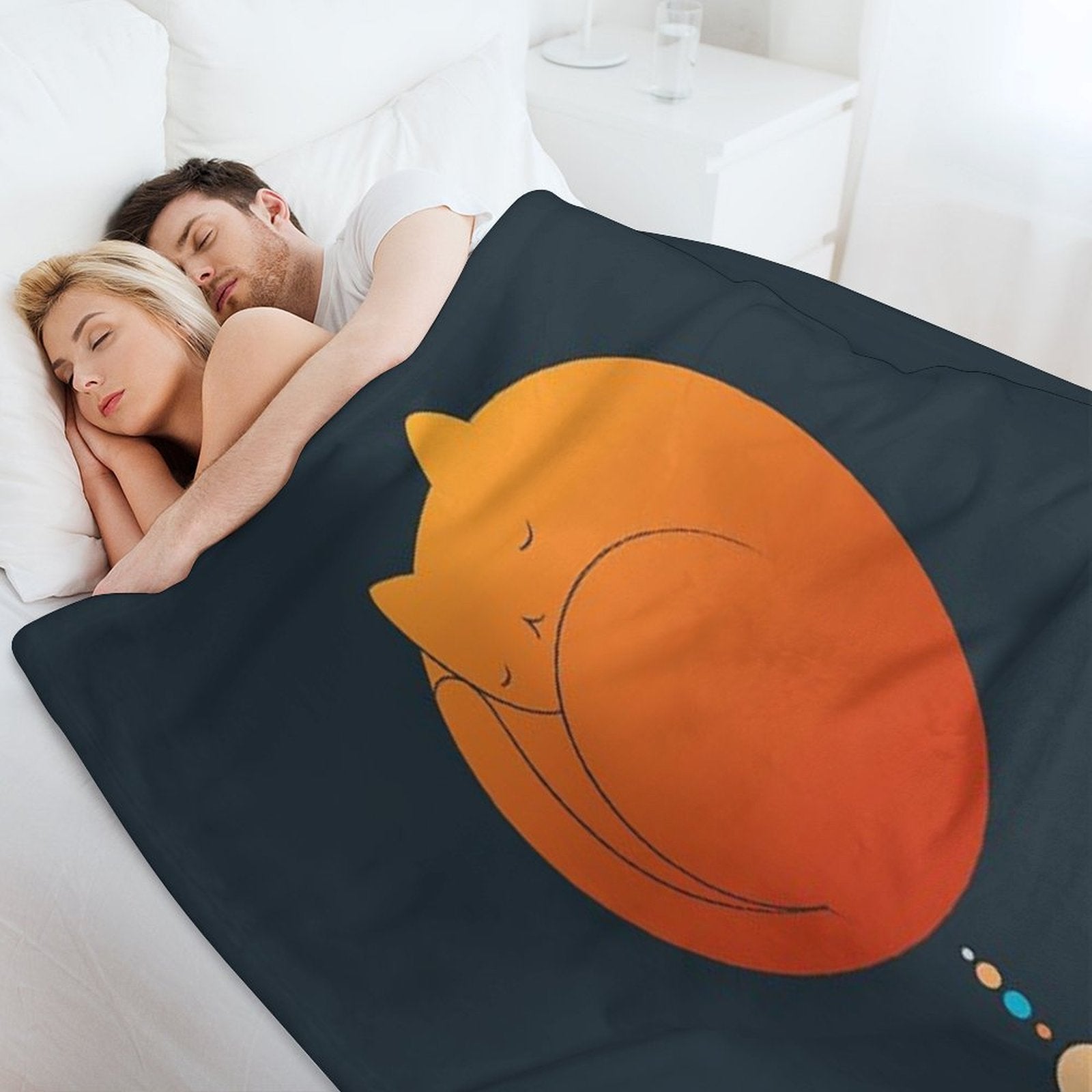 Cat Landscape 66 Easy Care Throw Blanket