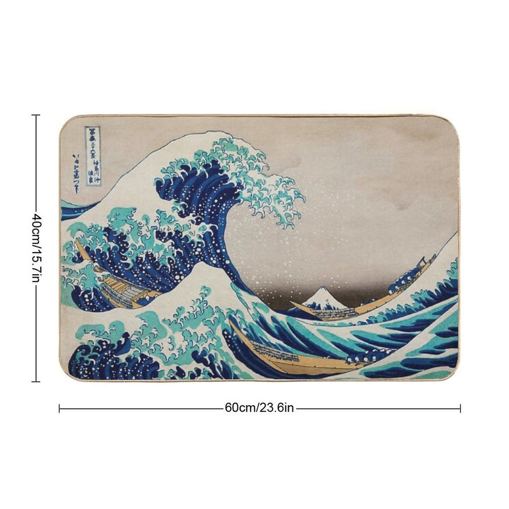 The Great Wave  Dirt-Trapping Bath Mat