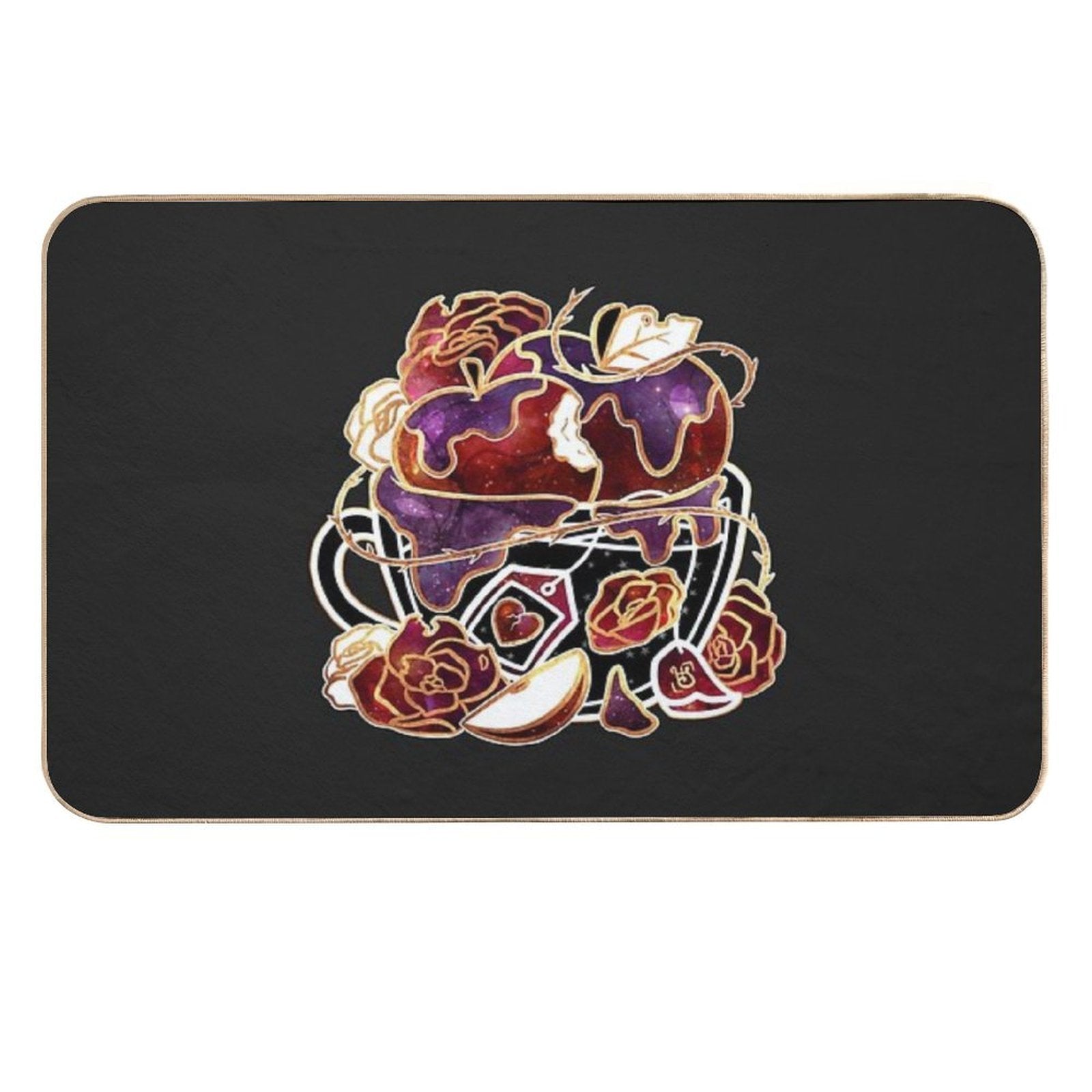 Gilded Poison Apple Teacup  High-Traffic Bath Mat
